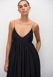 Voluminous Bralette Dress - Black - Matteau